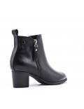 Faux leather ankle boot