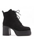 Ankle boot in faux suede Big size