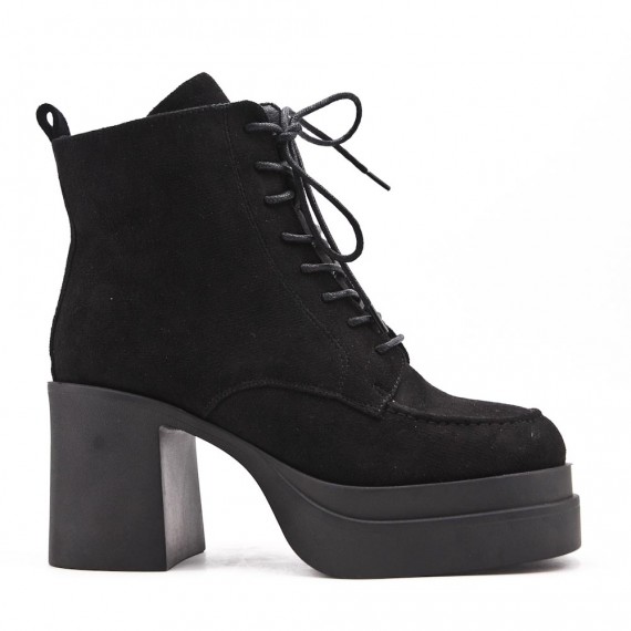 Ankle boot in faux suede Big size