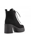 Ankle boot in faux suede Big size