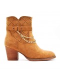 Ankle boot in faux suede