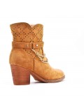 Ankle boot in faux suede