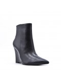 Faux leather ankle boot