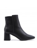 Faux leather ankle boot