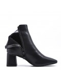 Faux leather ankle boot