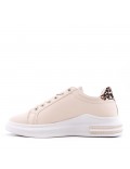 Women's faux leather lace up sneaker