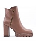 Faux leather ankle boot