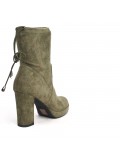 Ankle boot in a mix of materials for autumn and winter