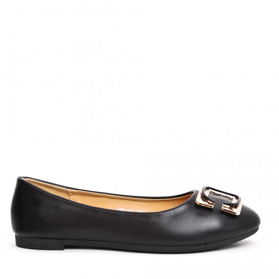 Ballerine confort en simili cuir