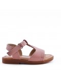 Girl's faux leather sandal