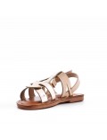 Girl's faux leather sandal