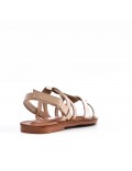 Girl's faux leather sandal