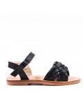 Sandale fille en simili cuir