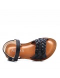 Sandale fille en simili cuir