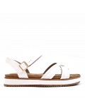 faux leather platform sandal