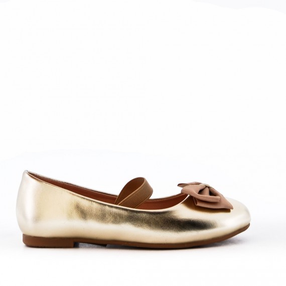 Girl's faux leather ballerina