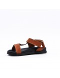 Girl's faux leather sandal