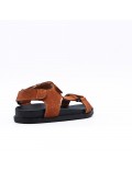 Girl's faux leather sandal