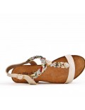  Women rhinestone wedge sandal 