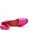  Women Faux suede espadrille sole sandal