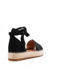  Women Faux suede espadrille sole sandal