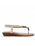 Grande Taille 38-43- Sandale en simili cuir