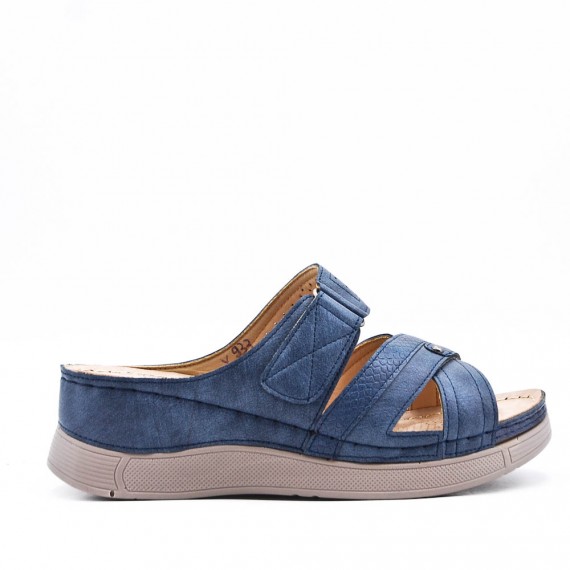 Sandale confort en simili cuir pour femme