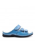 Sandale comfort en simili cuir