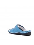 Sandale comfort en simili cuir