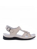 Sandale comfort en simili cuir