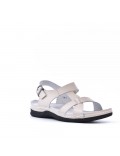 Sandale comfort en simili cuir