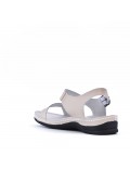 Sandale comfort en simili cuir