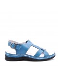 Sandale comfort en simili cuir