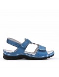 Sandale comfort en simili cuir