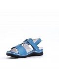 Sandale comfort en simili cuir