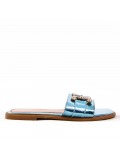 Faux leather slide for women