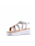 Women's sandals rhinestone in faux leather