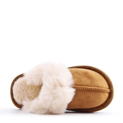 Women's faux fur slipper