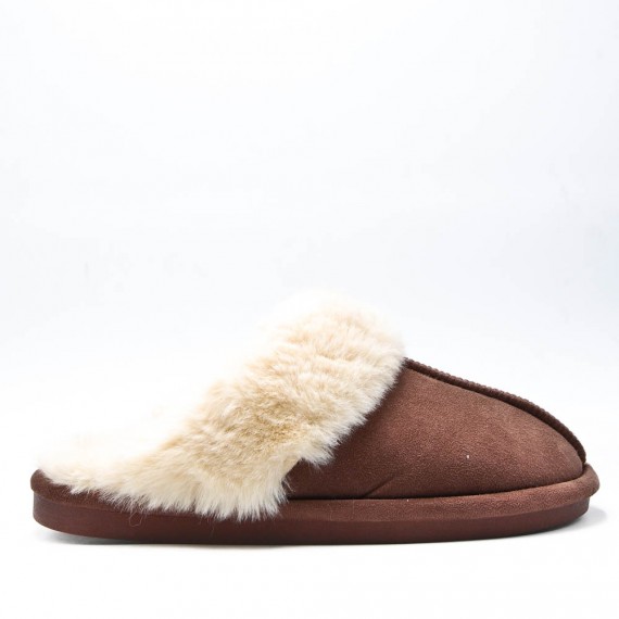 Men's faux fur slipper