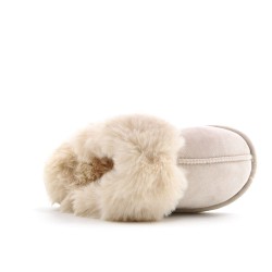 Men's faux fur slipper