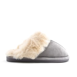 Men's faux fur slipper