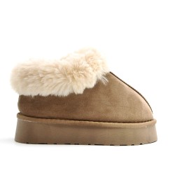 Women's faux fur slipper