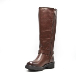 Faux leather boot