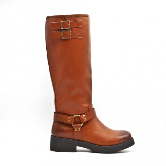 Faux leather boot