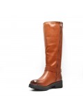 Faux leather boot