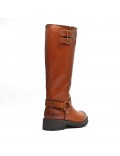 Faux leather boot