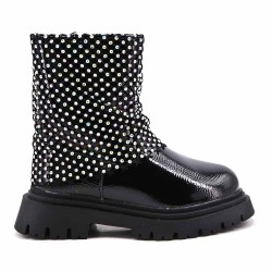 Faux leather children's boot