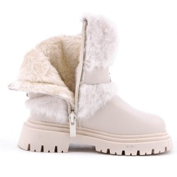 Faux leather children's boot