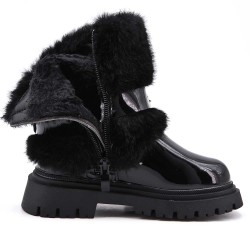 Faux leather children's boot