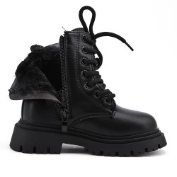 Faux leather children's boot